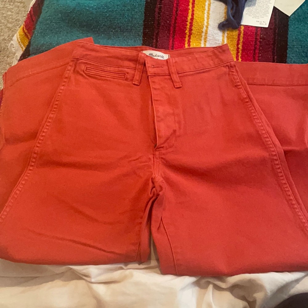 Madewell Slim Emmett Wide Leg Crop Pant